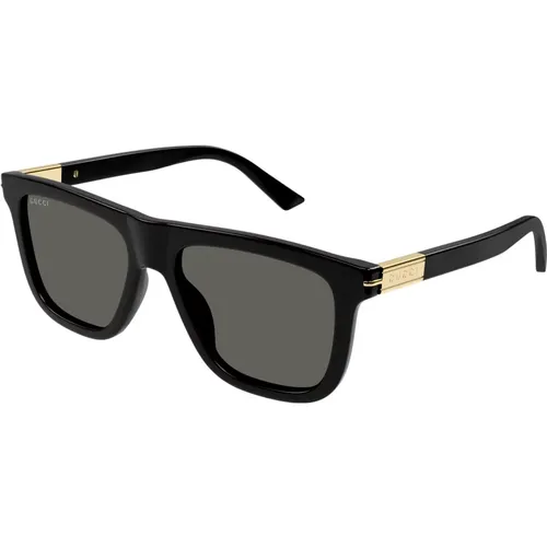 Gold/Grey Sunglasses , male, Sizes: 54 MM - Gucci - Modalova