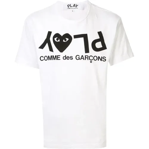 T-shirts and Polos Round Neck , male, Sizes: XL, 2XL - Comme des Garçons Play - Modalova