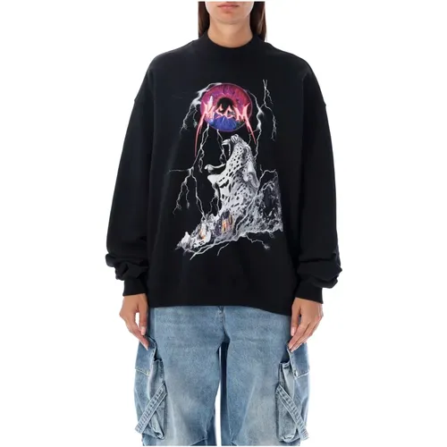 Panther Rock Sweatshirt , female, Sizes: M - Msgm - Modalova