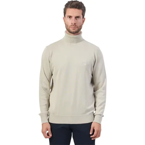 Beiger Rollkragenpullover , Herren, Größe: 2XL - Hugo Boss - Modalova