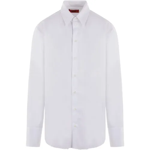 Striped Cotton Shirt , male, Sizes: L, S, M - 424 - Modalova