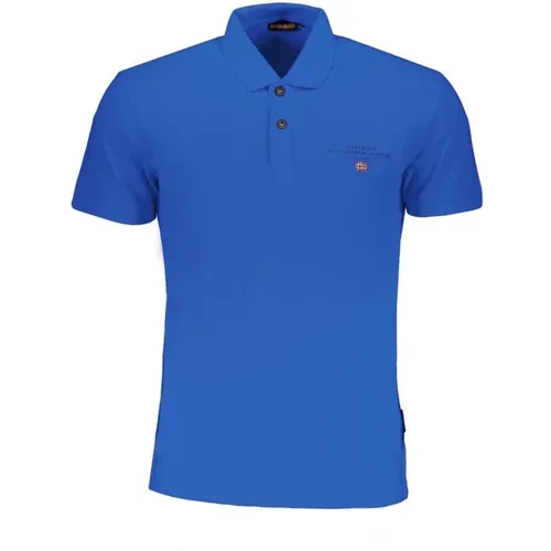 Cotton Polo Shirt with Logo , male, Sizes: L, S, 2XL, M, XL - Napapijri - Modalova