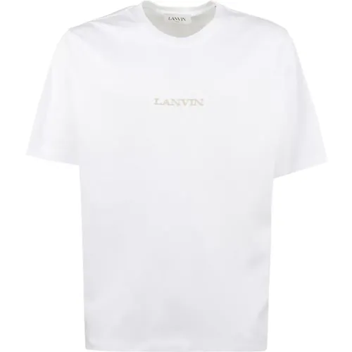 Bouclette T-Shirt mit Brod�-Detail - Lanvin - Modalova