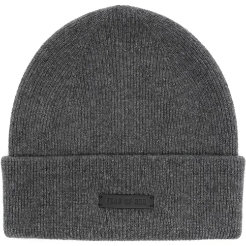 Granite Beanie Hat , male, Sizes: ONE SIZE - Fear Of God - Modalova