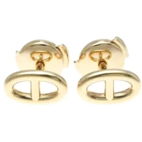 Pre-owned Rose Gold earrings , female, Sizes: ONE SIZE - Hermès Vintage - Modalova