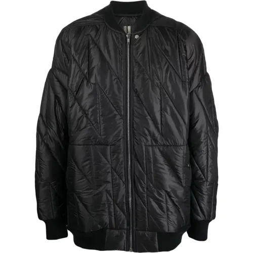 Quilted Bomber Jacket , male, Sizes: L, M - Rick Owens - Modalova