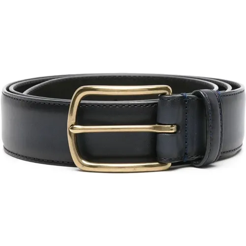 Italian Leather Belt , male, Sizes: 95 CM, 90 CM - Officine Creative - Modalova