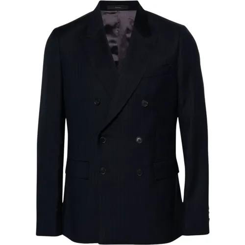 Wool Double-Breasted Tailored Jacket , male, Sizes: L, XL, M - PS By Paul Smith - Modalova