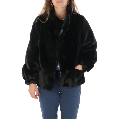 Short Faux Fur Jacket , female, Sizes: M - Nenette - Modalova