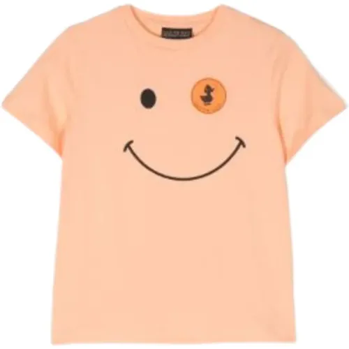 Kinder T-Shirt mit Smiley-Print - Save The Duck - Modalova