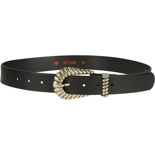 Leather Belt Made in Italy , female, Sizes: 80 CM - Crida Milano - Modalova