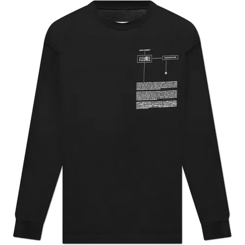 Bedrucktes T-Shirt , Herren, Größe: M - MM6 Maison Margiela - Modalova