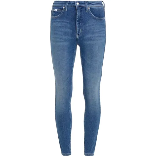 Super Skin High Rise Jeans , Damen, Größe: W32 - Calvin Klein Jeans - Modalova