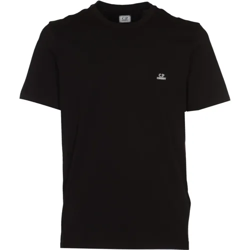 Logo Jersey T-Shirt Schwarz - C.P. Company - Modalova