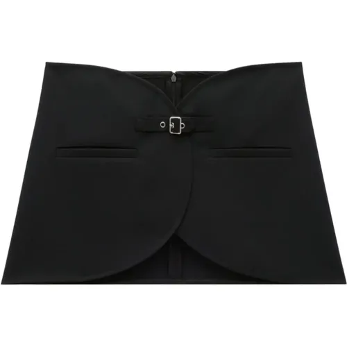 Twill Weave Skirt Buckle-Strap , female, Sizes: S, XS, M - Courrèges - Modalova