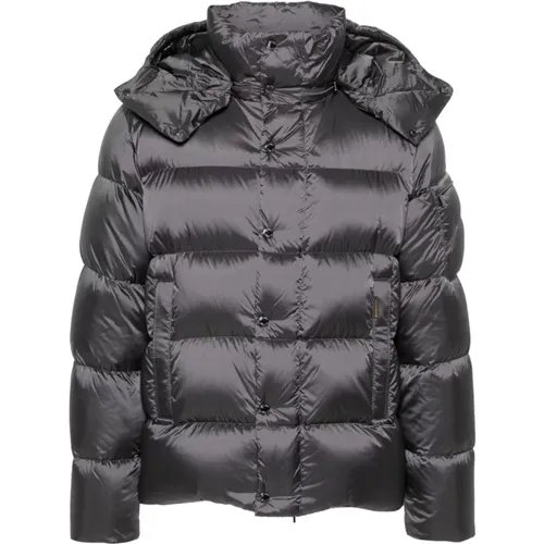 Grey Puffer & Down Jacket , male, Sizes: 2XL, XL, 3XL, M - Moorer - Modalova