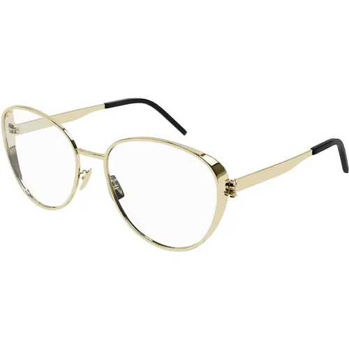 Goldene Brillengestelle SL M93 - Saint Laurent - Modalova