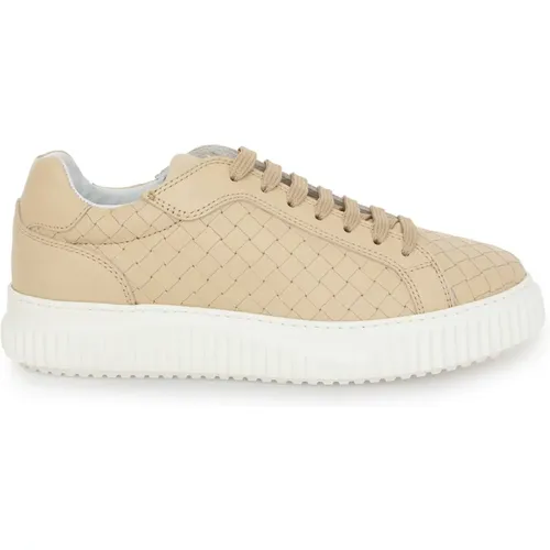 Leder City Sneakers , Damen, Größe: 37 EU - Voile blanche - Modalova