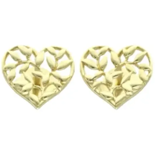 Pre-owned Gold earrings , female, Sizes: ONE SIZE - Tiffany & Co. Pre-owned - Modalova