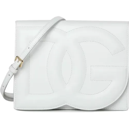 Weiße Cross Body Tasche - Stilvoll und Funktional - Dolce & Gabbana - Modalova