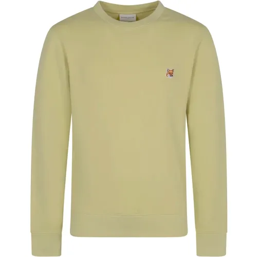 Fox Head Patch Regular Sweatshirt , male, Sizes: S, L, XL, M, 2XL - Maison Kitsuné - Modalova
