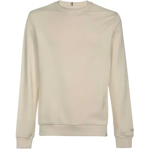 Baumwoll Rundhals Sweatshirt , Herren, Größe: L - Les Deux - Modalova