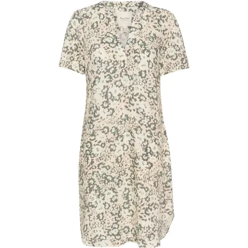 Green Floral Dress with Short Sleeves , female, Sizes: M, 2XS, 2XL, L, S, XS - Part Two - Modalova