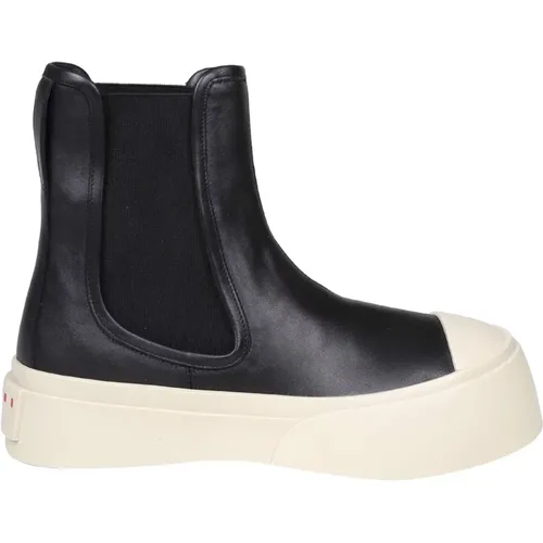 Leather Ankle Boots Platform , female, Sizes: 7 UK, 6 UK, 5 UK, 4 UK, 3 UK - Marni - Modalova