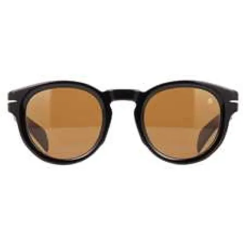 Stilvolle schwarze Sonnenbrille für Herren , Herren, Größe: 48 MM - Eyewear by David Beckham - Modalova