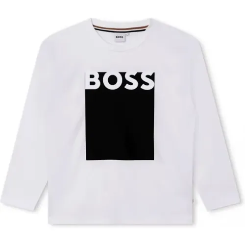 Langarm Kinder T-Shirt Hugo Boss - Hugo Boss - Modalova
