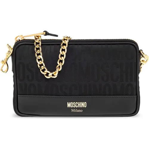 Shoulder bag with logo , female, Sizes: ONE SIZE - Moschino - Modalova