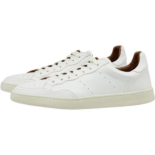 Leather Sneaker with Logo , male, Sizes: 6 UK, 12 UK, 10 UK, 7 UK - Elia Maurizi - Modalova