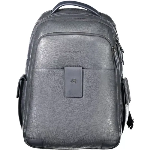 Blauer Leder Rucksack Piquadro - Piquadro - Modalova