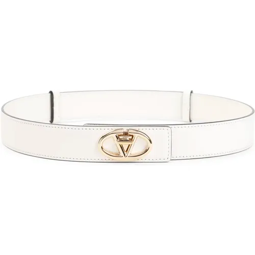 Ivory Vlogo Belt , female, Sizes: 80 CM - Valentino Garavani - Modalova