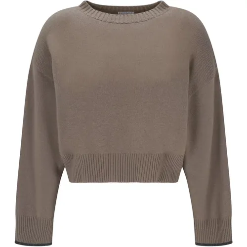 Cashmere Sweater Aw20 , female, Sizes: L, S - BRUNELLO CUCINELLI - Modalova