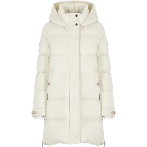 Ivory Parka mit hohem Kragen und Kapuze - Woolrich - Modalova