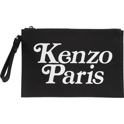 Stylish Noir Clutch Bag , male, Sizes: ONE SIZE - Kenzo - Modalova
