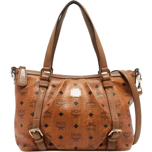 Pre-owned Leather handbags , female, Sizes: ONE SIZE - MCM Pre-owned - Modalova