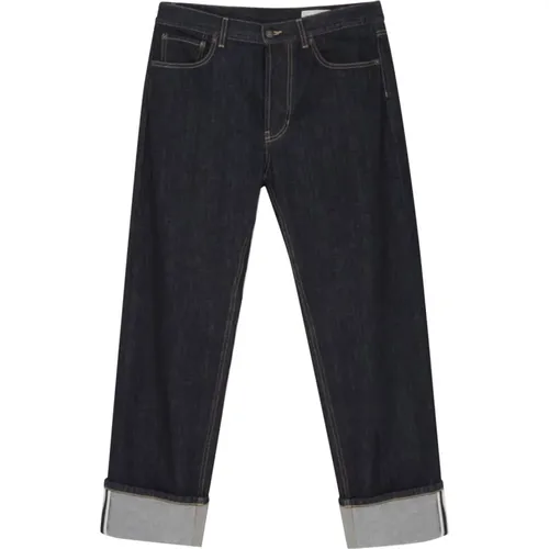 Selvedge Denim Jeans in Indigo , male, Sizes: M, L - alexander mcqueen - Modalova