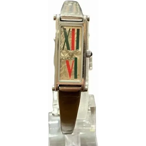 Pre-owned Stainless Steel watches , female, Sizes: ONE SIZE - Gucci Vintage - Modalova