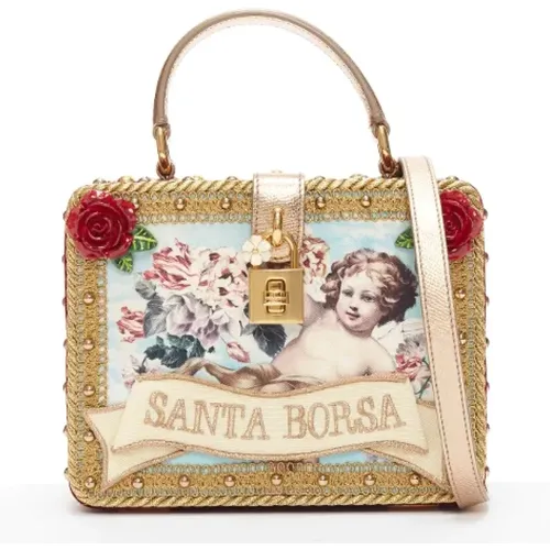 Pre-owned Velvet handbags , female, Sizes: ONE SIZE - Dolce & Gabbana Pre-owned - Modalova