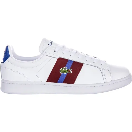 Burgundy Leather Trainers Men , male, Sizes: 11 UK, 10 1/2 UK, 8 UK, 6 1/2 UK, 8 1/2 UK - Lacoste - Modalova