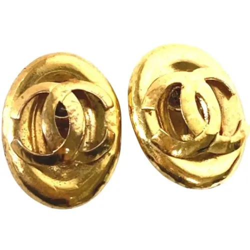 Pre-owned Metal earrings , female, Sizes: ONE SIZE - Chanel Vintage - Modalova