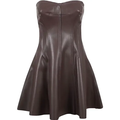 Vegan Leather Mini Dress , female, Sizes: M - Norma Kamali - Modalova