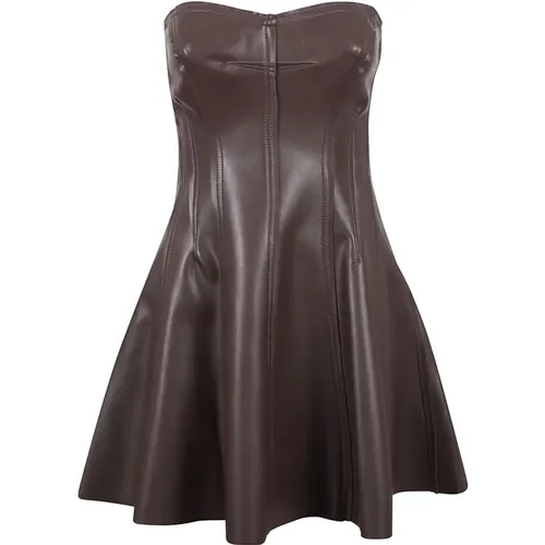 Vegan Leather Mini Dress , female, Sizes: M, XS - Norma Kamali - Modalova