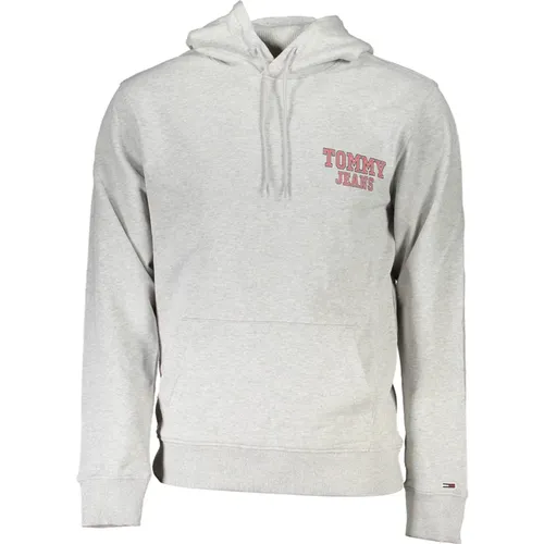 Hoodie mit zentraler Tasche und Druck , Herren, Größe: M - Tommy Hilfiger - Modalova