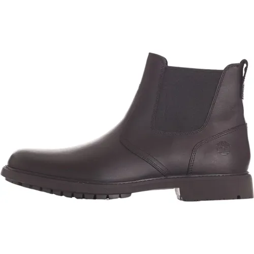 Schwarze Slip-On Stiefel , Herren, Größe: 41 EU - Timberland - Modalova