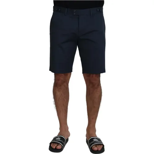 Casual Shorts,Blaue Herrenshorts mit niedriger Taille - Dolce & Gabbana - Modalova