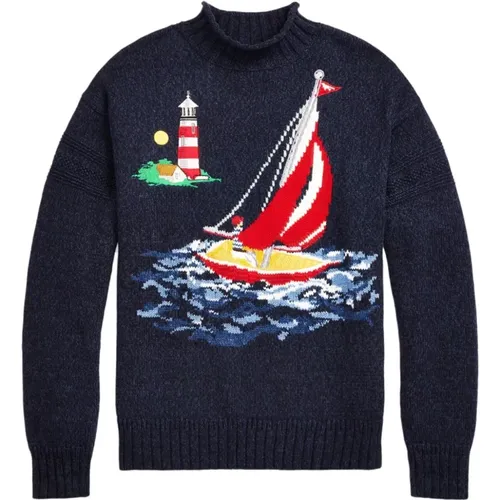 Intarsia Knit Sweater , male, Sizes: S - Ralph Lauren - Modalova