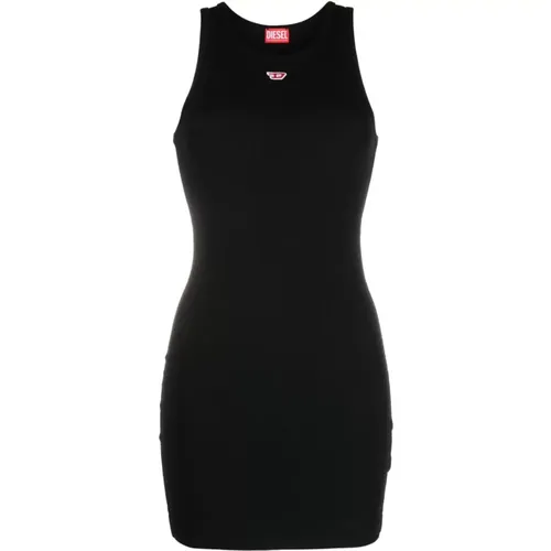 Schwarzes Elegantes Kleid , Damen, Größe: S - Diesel - Modalova